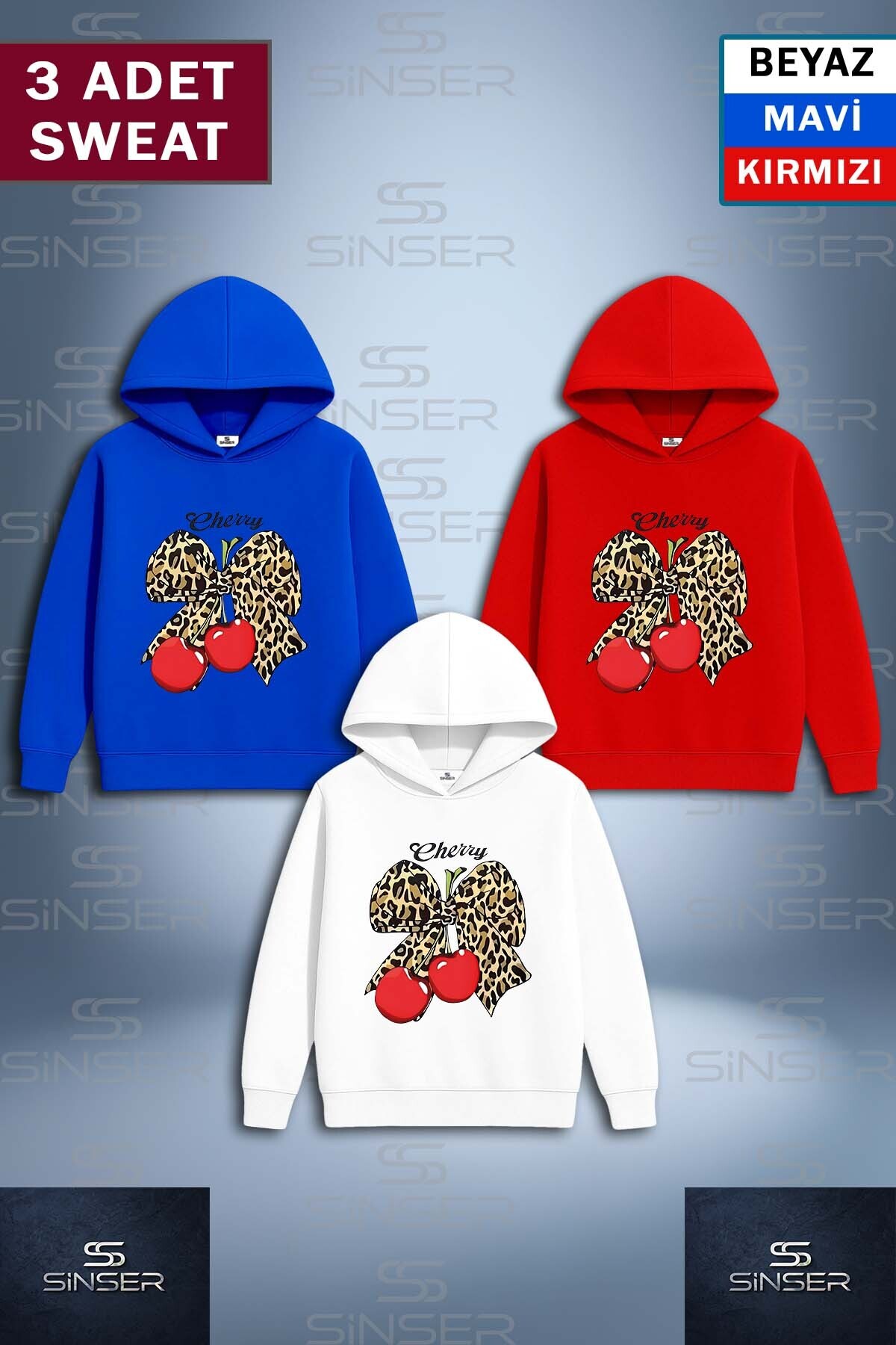  Çoklu Sweatshirt 3 Lü 